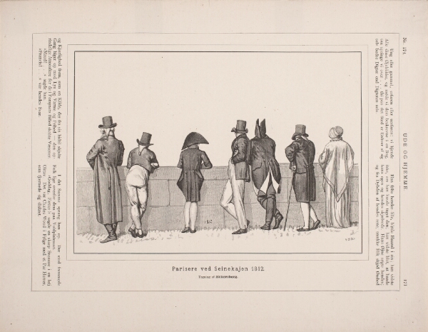 F. Hendriksen, Parisere ved Seinekajen 1812