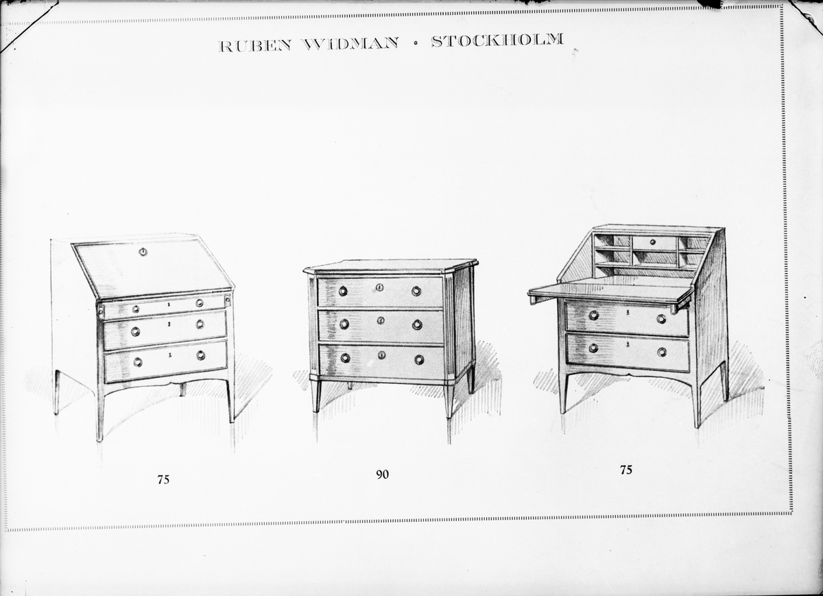 Skötsner-Edhlund, Reprofotografi - möbelkatalog, Uppland