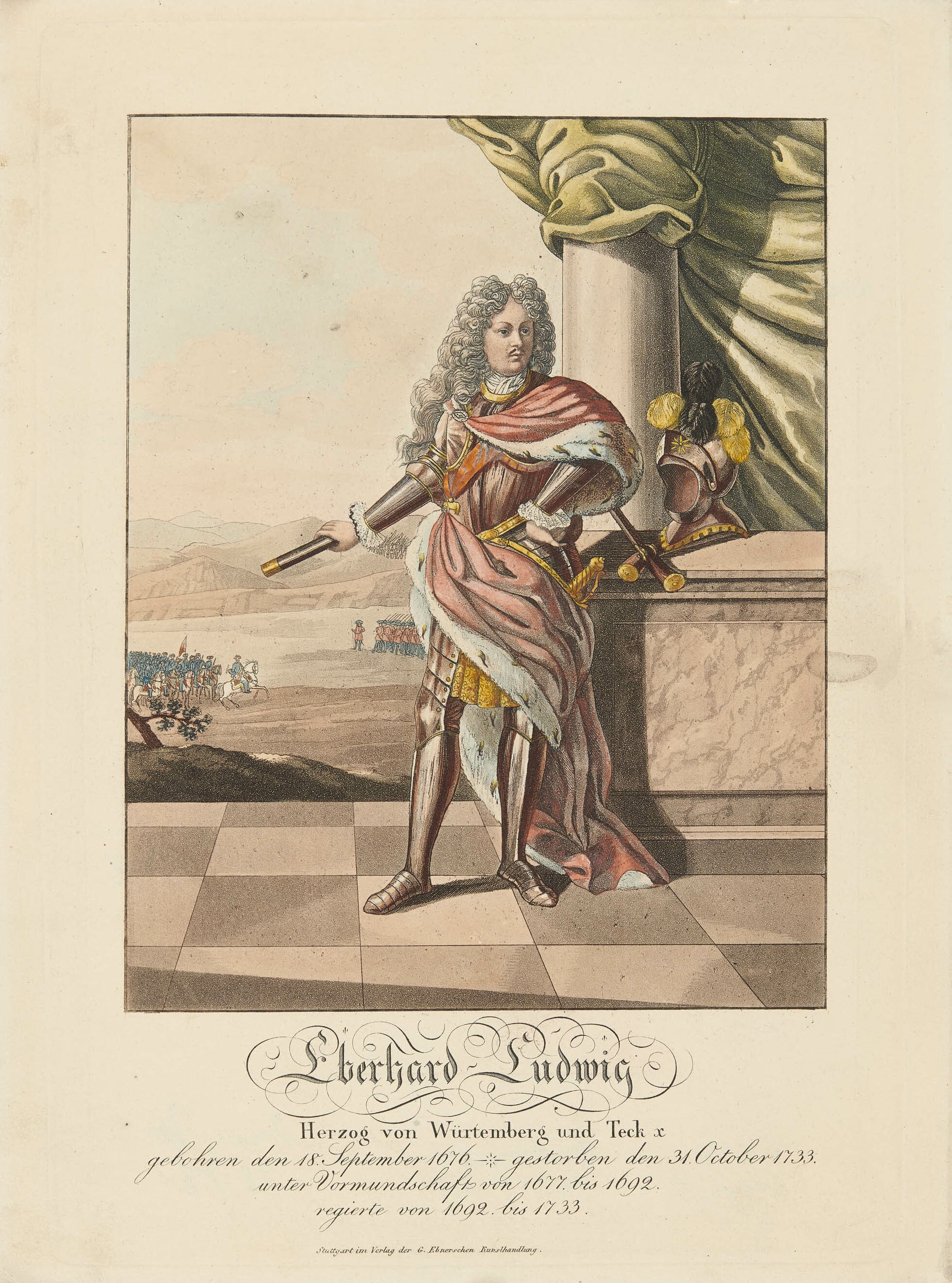 Georg Ebner, Bildnis Herzog Eberhard Ludwig von Württemberg