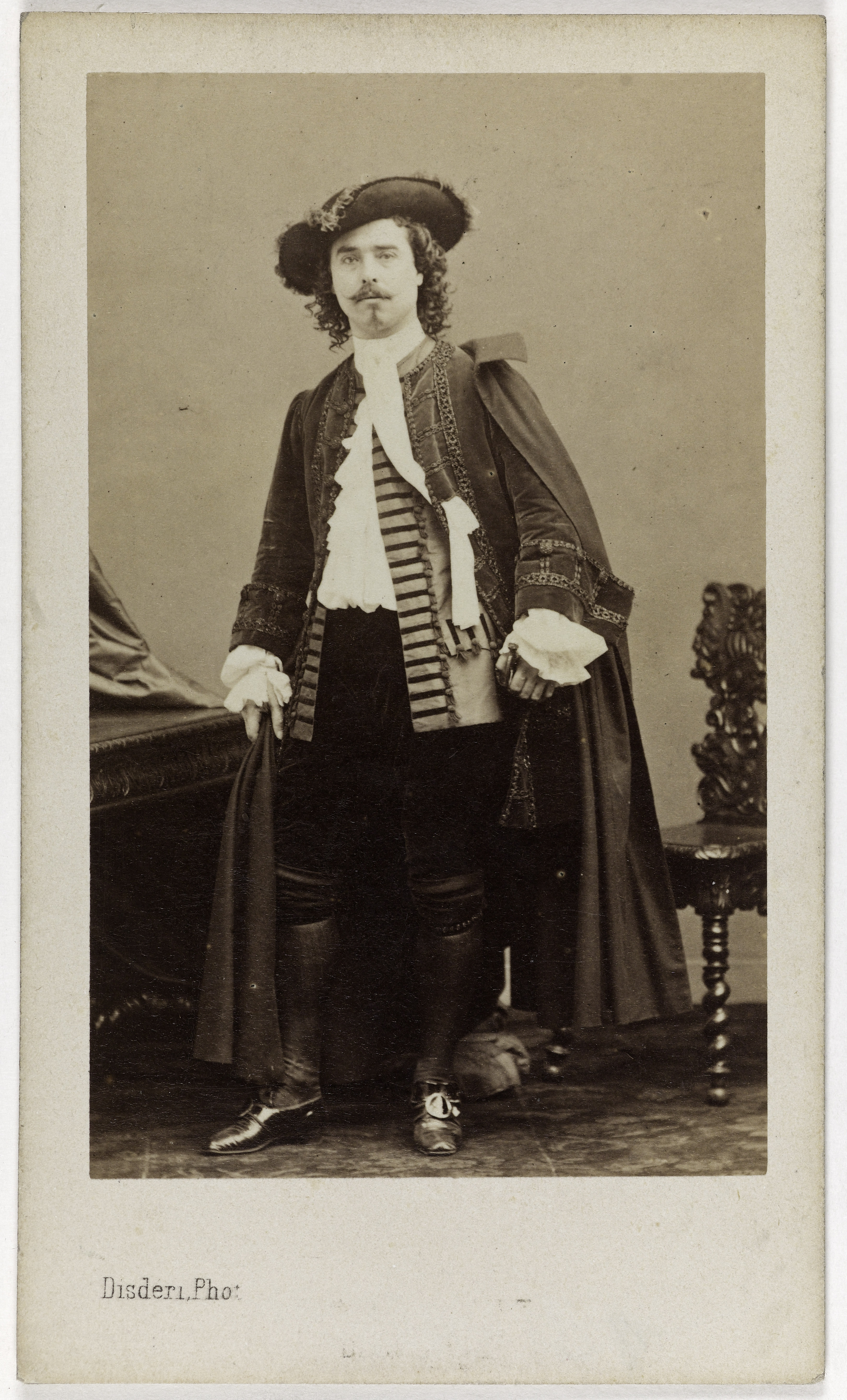 André-Adolphe-Eugène Disdéri, Portrait de Louis Mérante (1828-1887), danseur, chorégraphe et maître de ballet à l'Opéra.