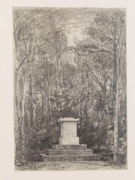 Constable, John (RA), Cenotaph to Sir Joshua Reynolds amonst lime trees in the grounds of Coleorton Hall