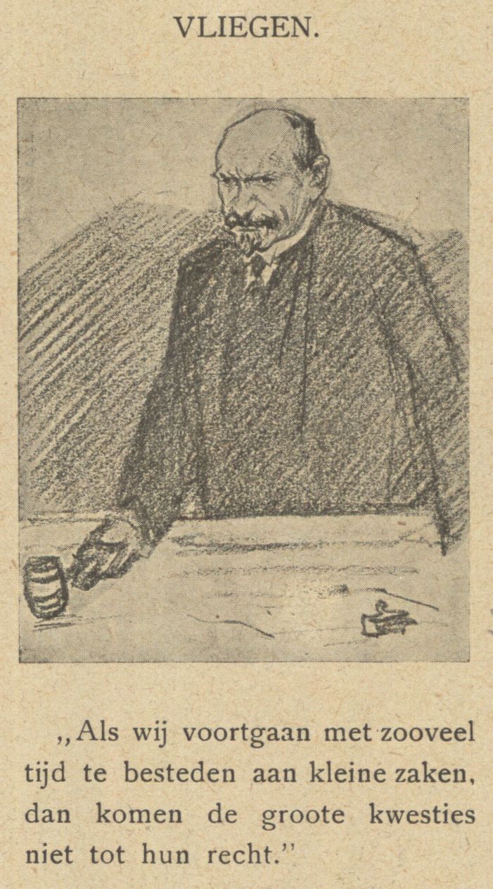 Bottema, Tjerk,draughtsman., Tekening gemaakt op congres, geplaatst in de Notenkraker van 3 april 1910