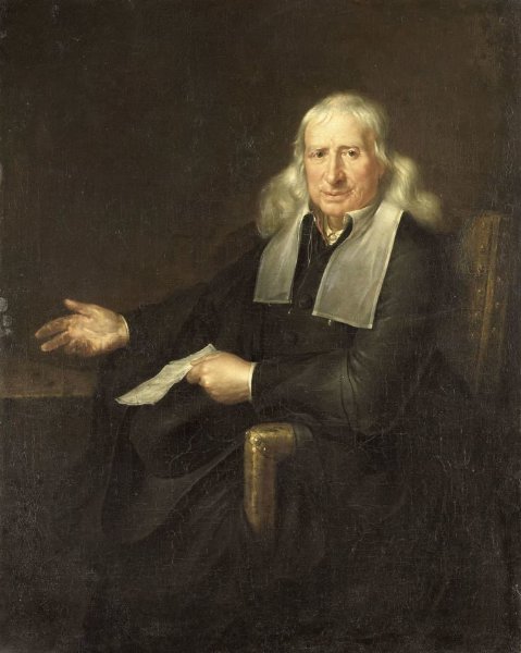 anonymous, Portrait of Jan van Lennep the Elder (1634-1711). Amsterdam Merchant in Silk, Gold and Silver Cloth and Art Collector