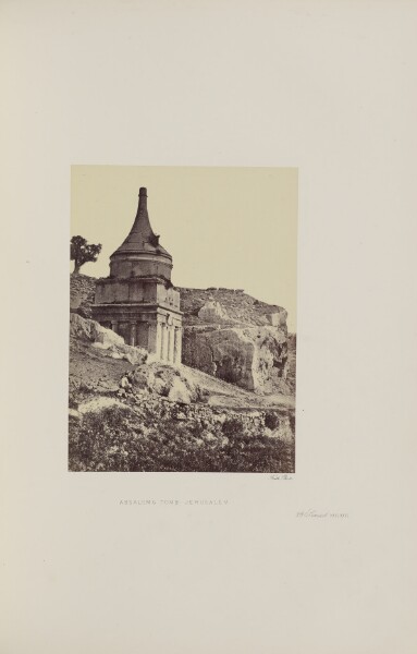 Francis Frith, Absaloms [sic] Tomb, Jerusalem