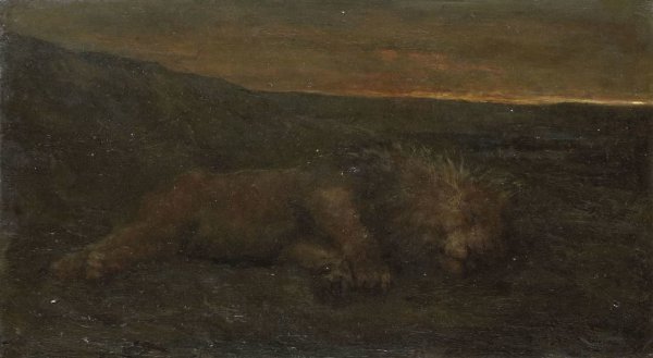 John Macallan Swan, Sleeping Lion by Night