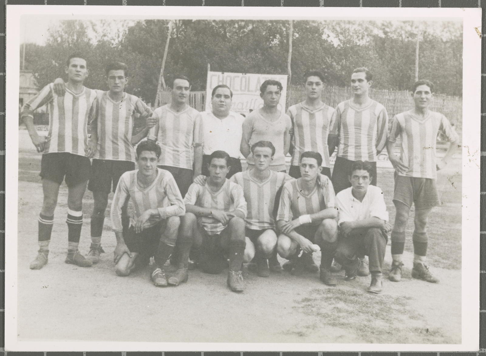 Desconegut, [Retrat de l'equip de futbol del Girona FC]
