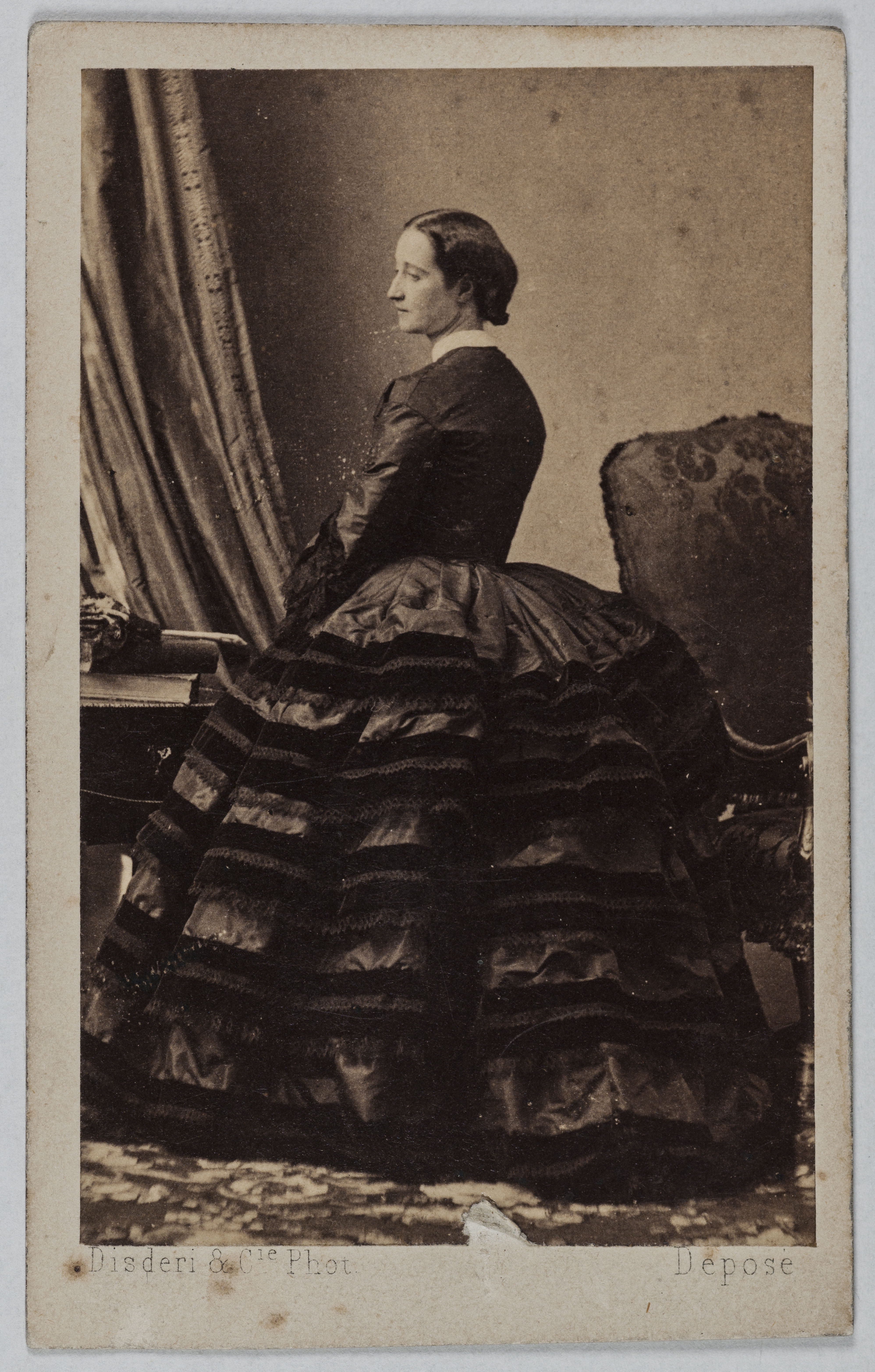 Disderi & Cie, Portrait de l'impératrice Eugénie, (Eugénie de Montijo), (1826-1920)