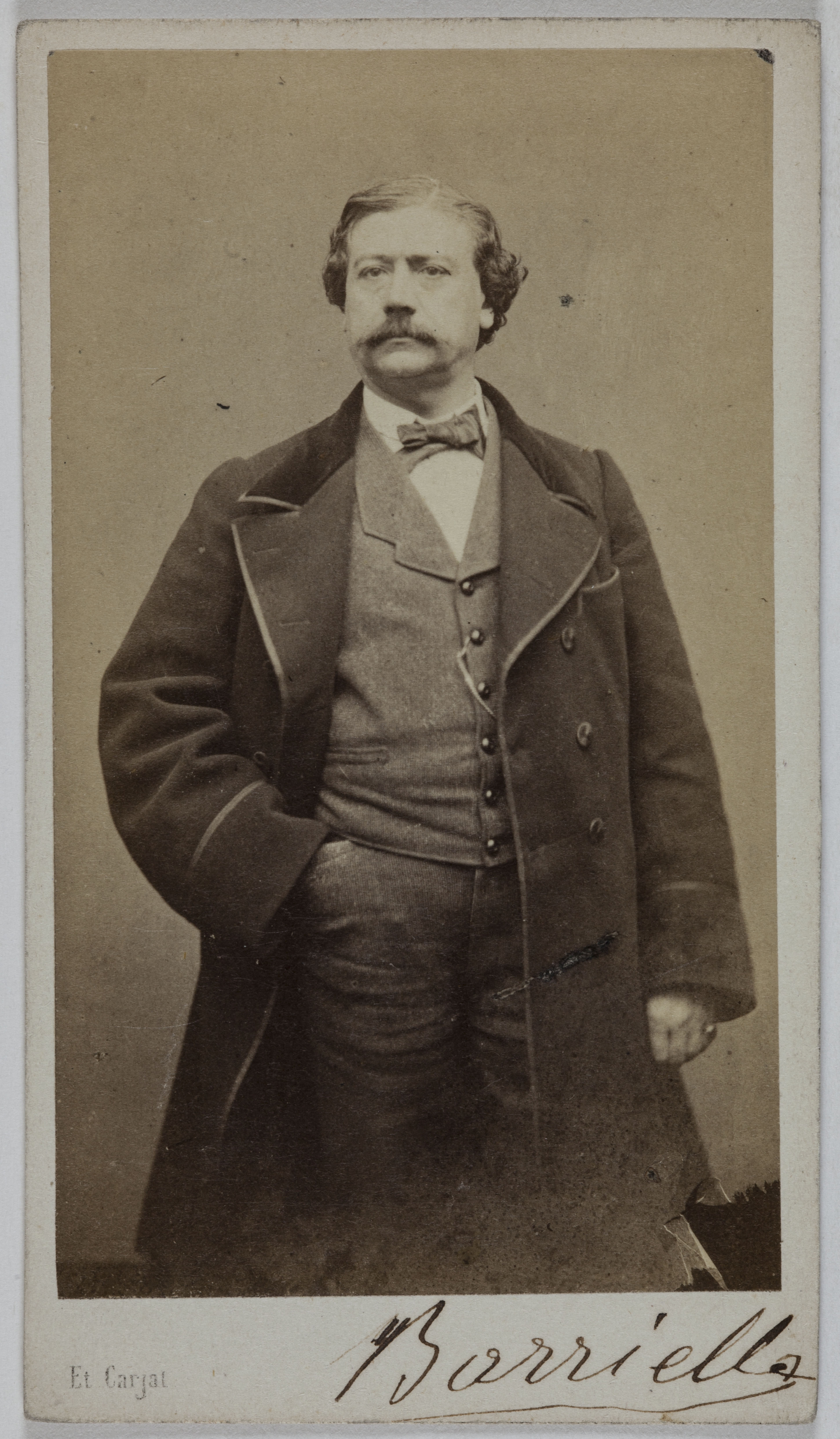 Etienne Carjat, Portrait de Louis Barrielle (Ainé Benvaux, dit), (1816-1888), (chanteur)