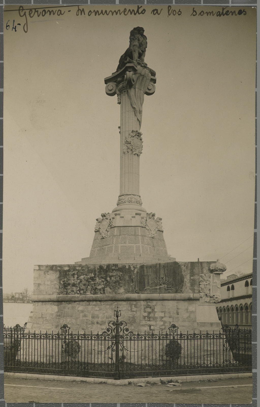 Desconegut, 64. Gerona - Monumento a los somatenes