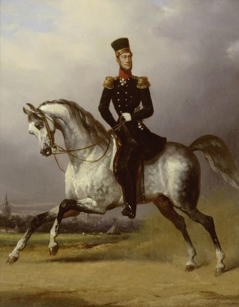 Nicolaas Pieneman, Equestrian Portrait of William II, King of the Netherlands