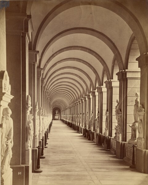 Unknown, [Interior of arcade, Monumental Cemetery of Staglieno]