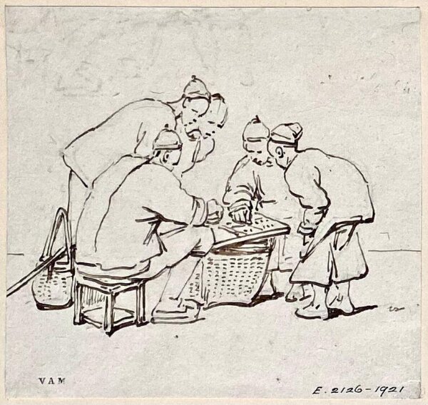 George Chinnery, A group of five Chinese players