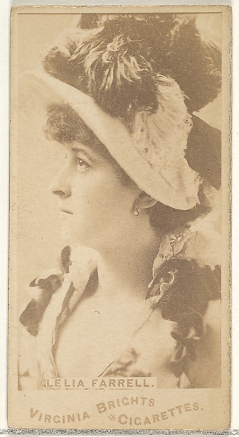 Allen & Ginter, Leila Farrell, from the Actors and Actresses series (N45, Type 1) for Virginia Brights Cigarettes