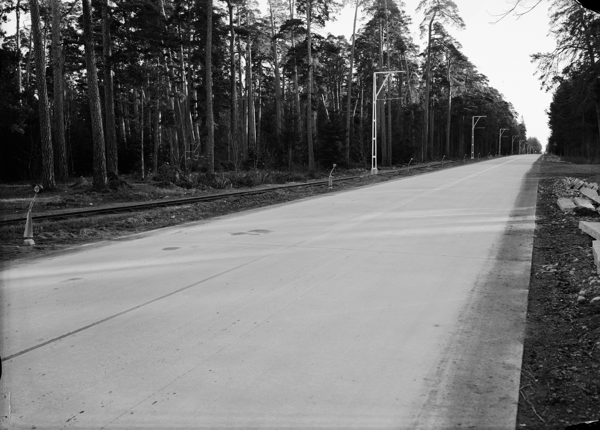 Paul Sandberg, Spårväg vid Stockholmsvägen, Kronåsen, Uppsala 1935