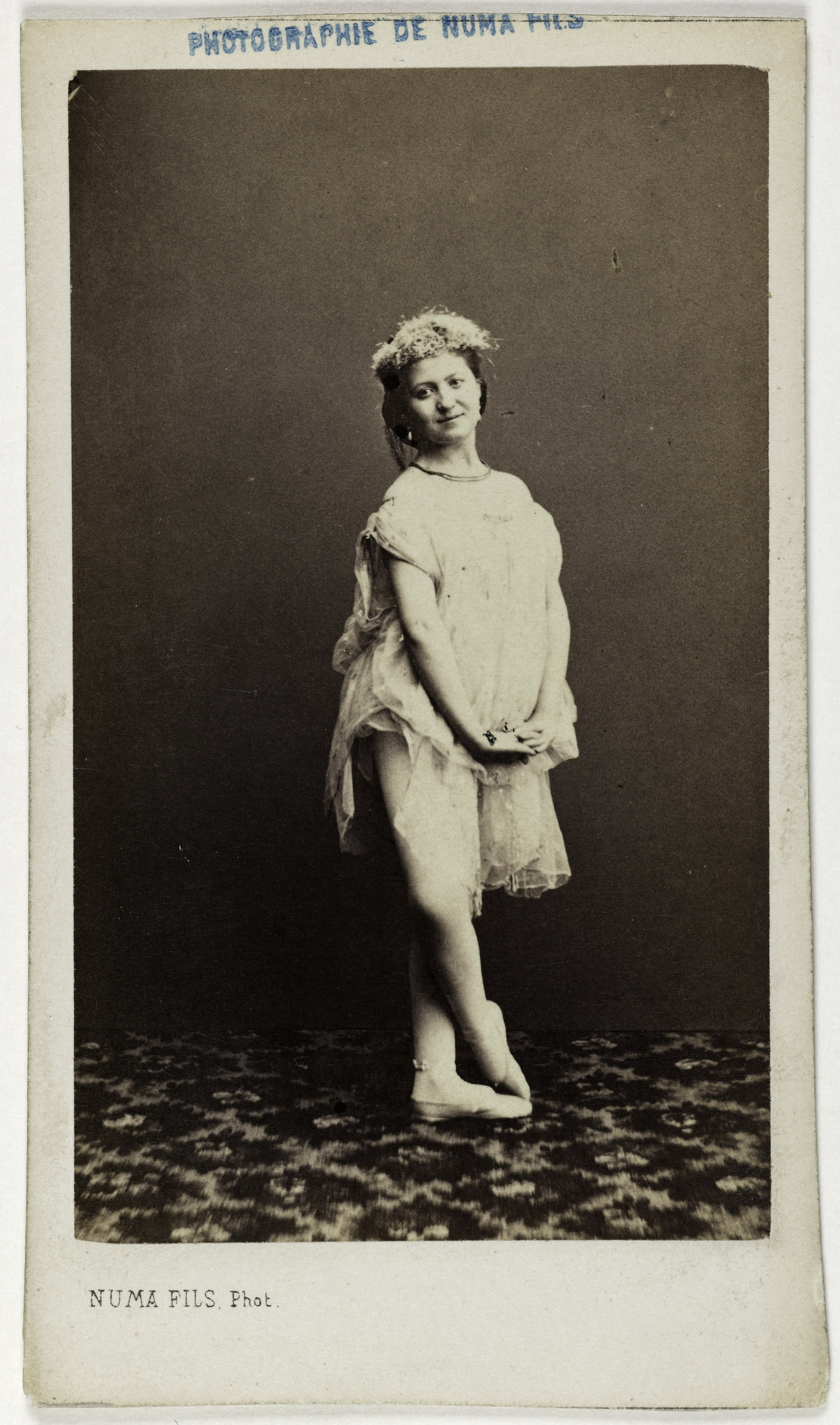 Numa Fils, Portrait de La Vergne Louise ou Léonide, (danseuse)