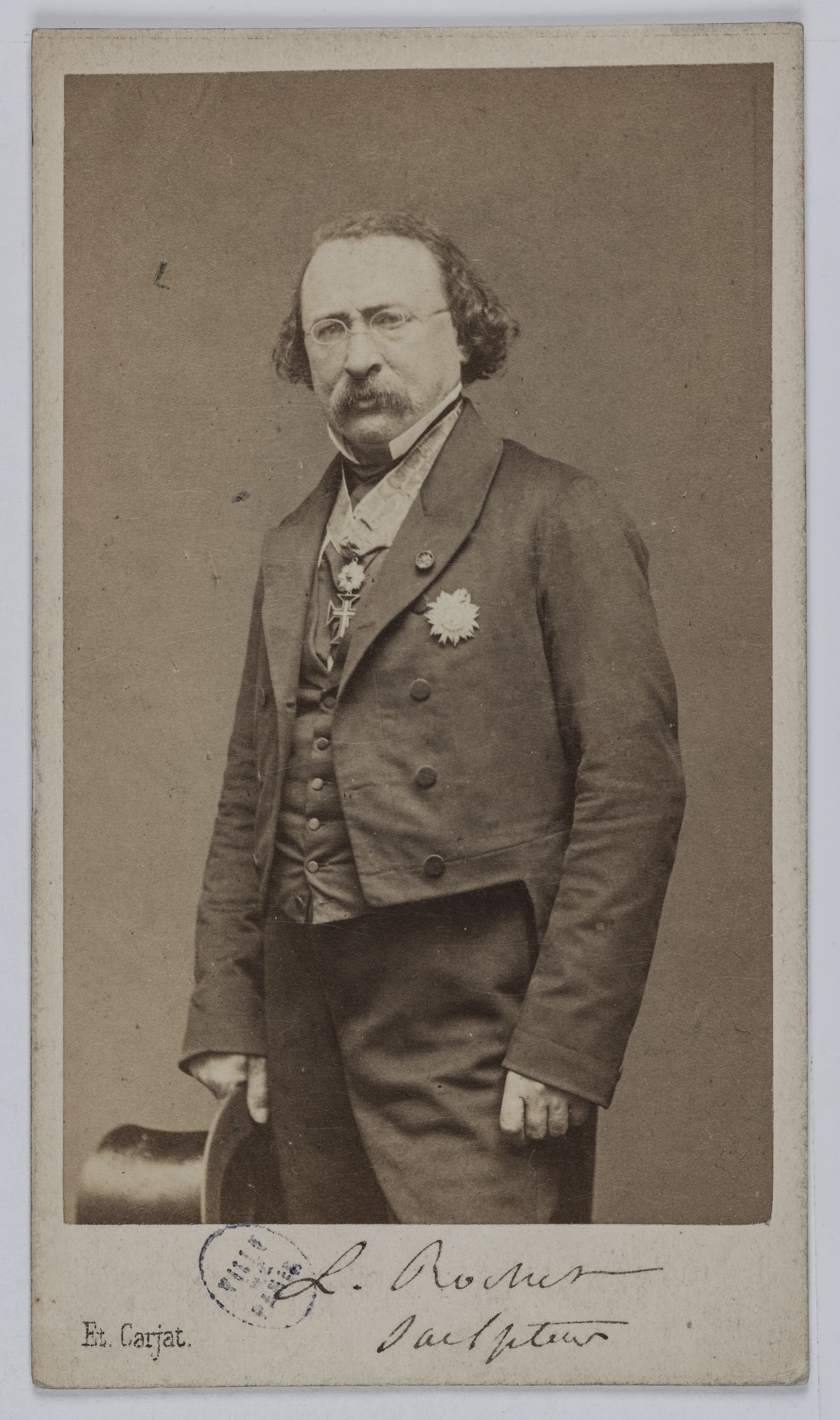 Carjat & Cie, Portrait de Louis Rochet (1813-1878), sculpteur et érudit.