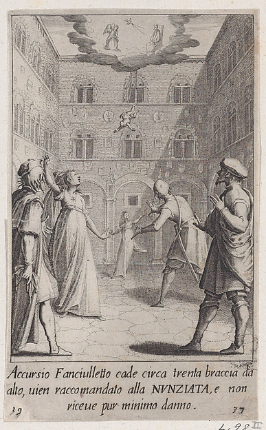 Jacques Callot, Accursio, from Scelta d'Alcuni Miracoli e Grazie della Santissima Nunziata di Firenze (Selection of Some Miracles and Graces that Occurred in the Church of the Annunziata in Florence)