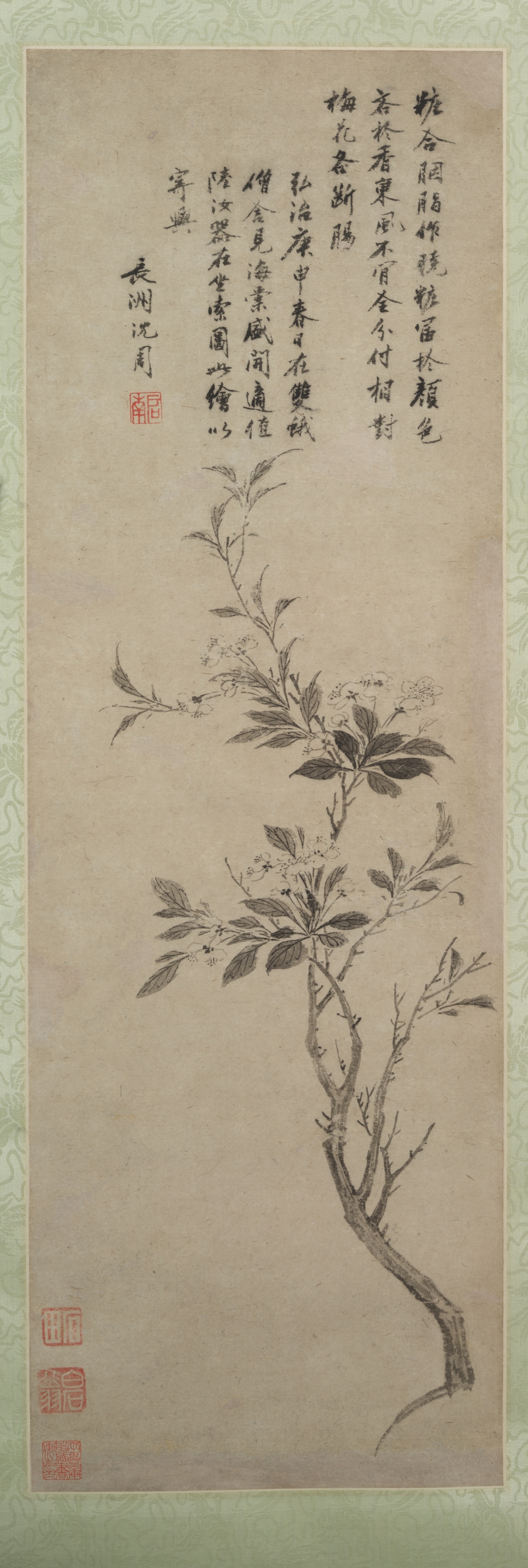 Shen Zhou, Flowering Crab Apple