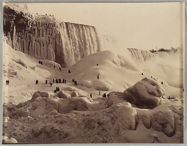 Unknown, [Ice Bridge and the American Falls, Niagara, New York]