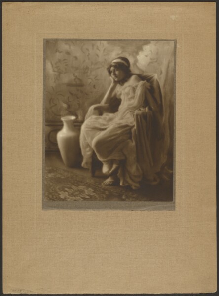 Louis Fleckenstein, [Portrait of a Seated Woman in Classical Costume]