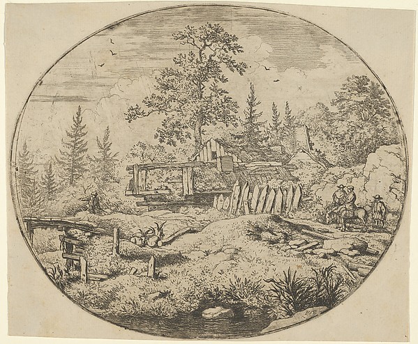 Allart van Everdingen, The Landscape with the Wooden Bridge