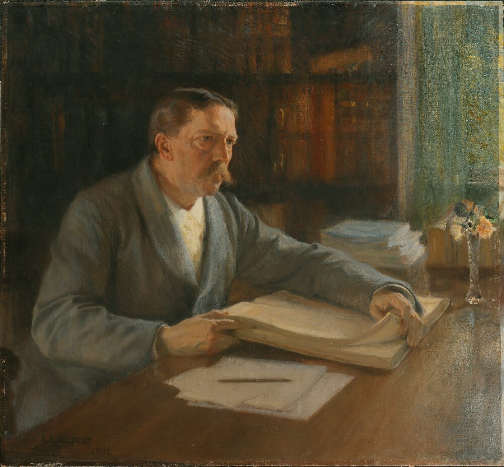 Albert Edelfelt, Viktor Rydberg, the Author