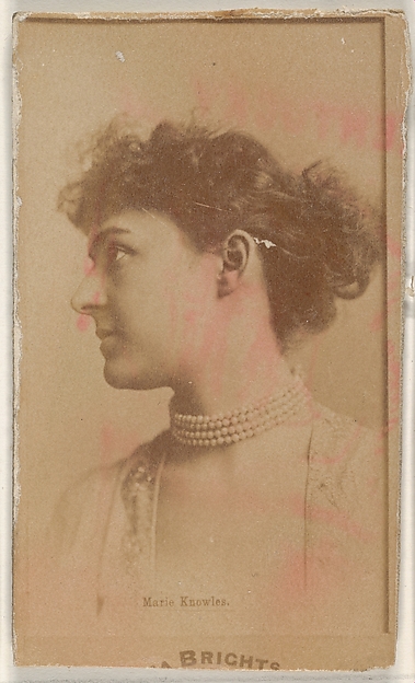 Allen & Ginter, Marie Knowles, from the Actors and Actresses series (N45, Type 1) for Virginia Brights Cigarettes