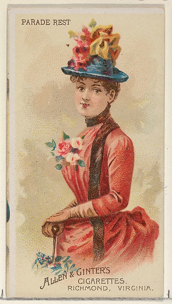 Allen & Ginter, Parade Rest, from the Parasol Drills series (N18) for Allen & Ginter Cigarettes Brands