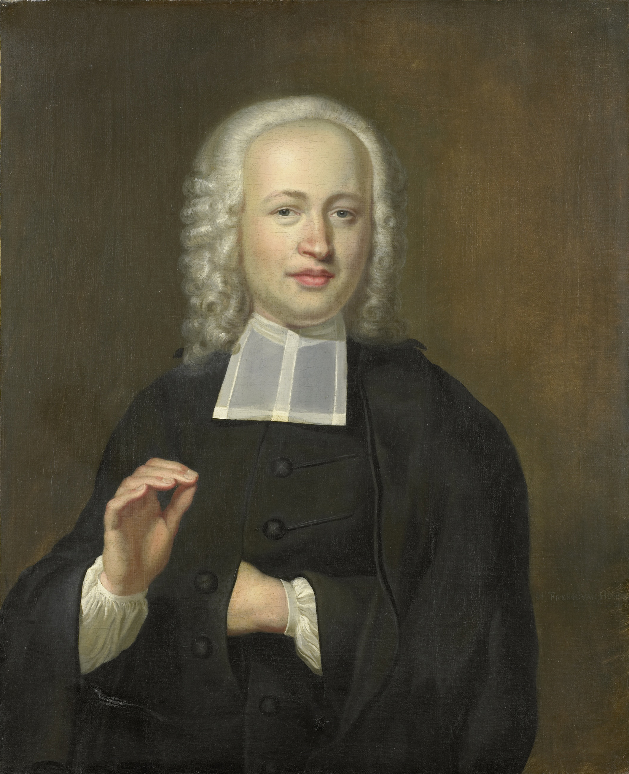 Herman Frederik van Hengel, Portrait of Justus Tjeenk, one of the Founders of the Scientific Society of Zealand and Clergyman at Flushing