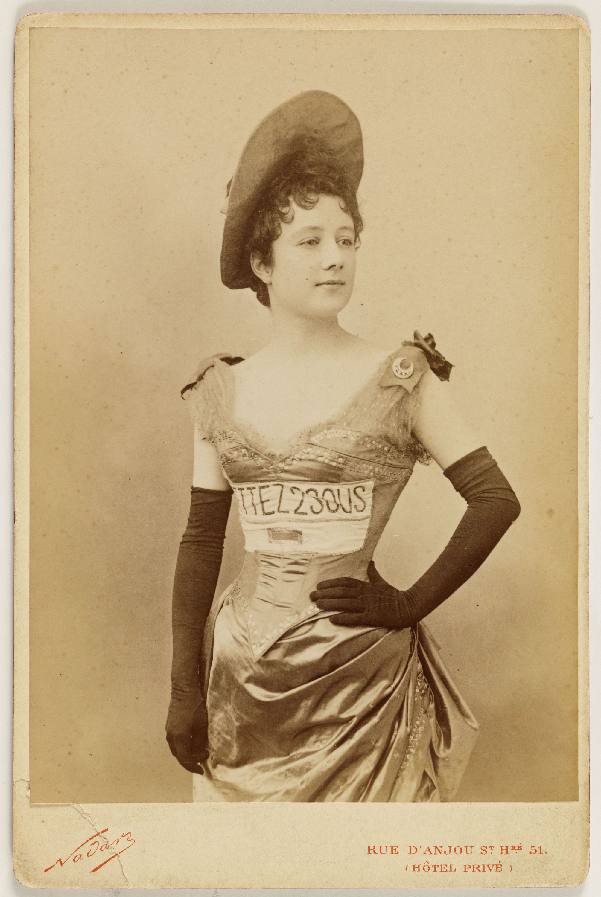 Atelier Nadar, Portrait de Clem (Marie Antoinette Clément, dite Mlle), actrice