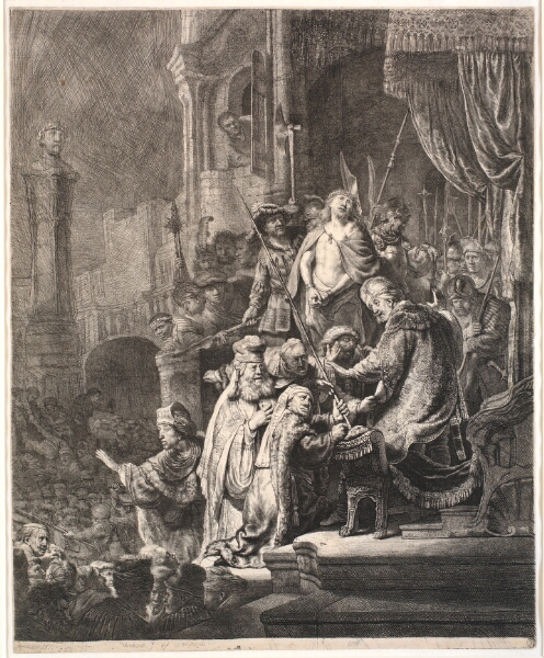 Rembrandt van Rijn, Kristus for Pilatus