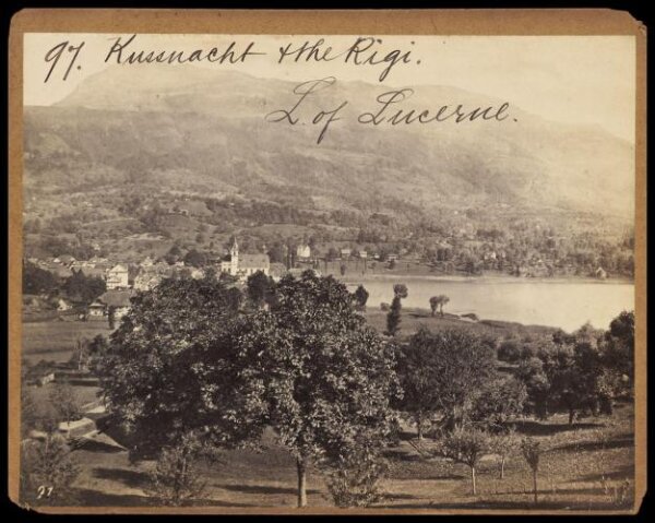 Francis Frith, Kussnacht & the Rigi.  L. of Lucerne