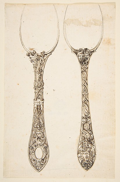 Anonymous, French, 19th century, Spoon Designs