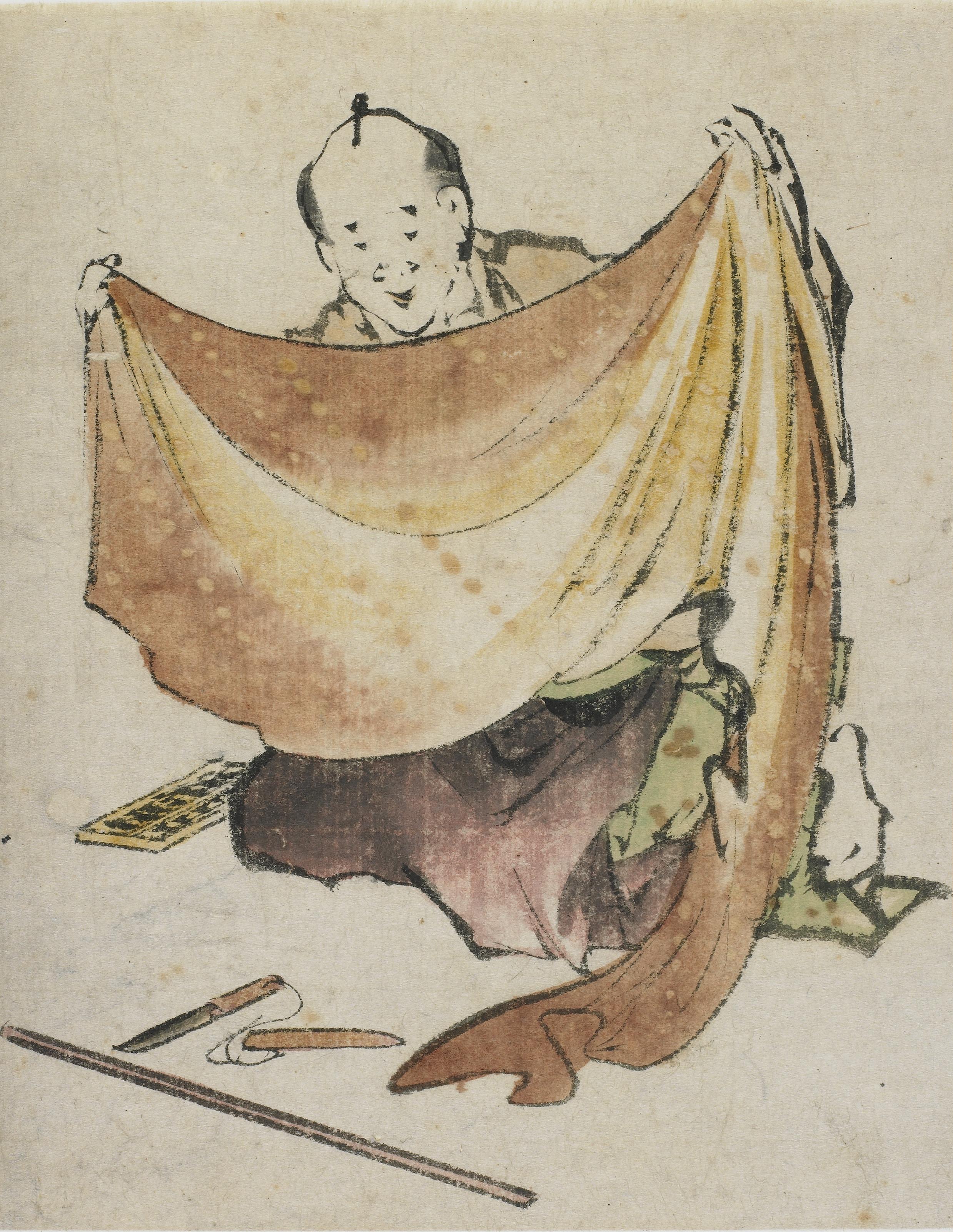 Katsushika Hokusai, A Cloth Merchant