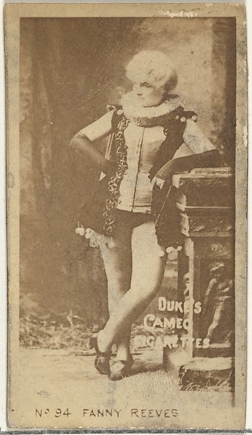 W. Duke, Sons & Co., Card Number 94, Fanny Reeves, from the Actors and Actresses series (N145-4) issued by Duke Sons & Co. to promote Cameo Cigarettes
