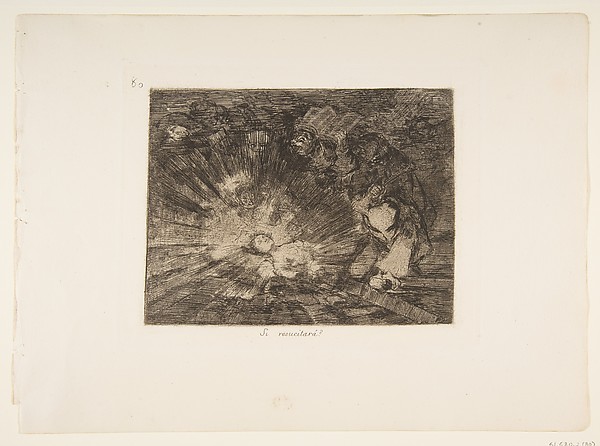 Goya (Francisco de Goya y Lucientes), Plate 80 from "The Disasters of War" (Los Desastres de la Guerra): Will she rise again? (Si resucitará?)