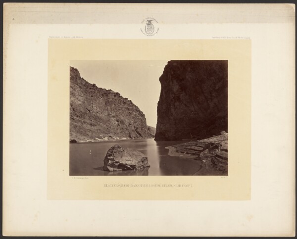Timothy H. O'Sullivan, Black Cañon, Colorado River, Looking Below, Near Camp 7