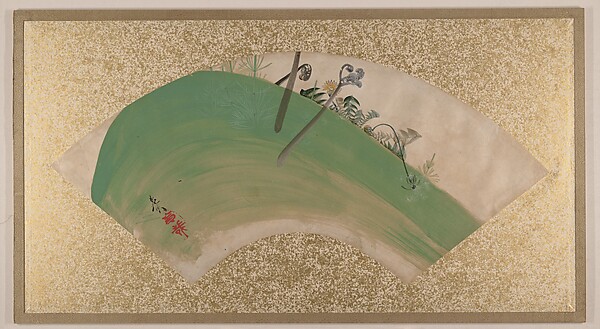 Shibata Zeshin, Flowers on Grass