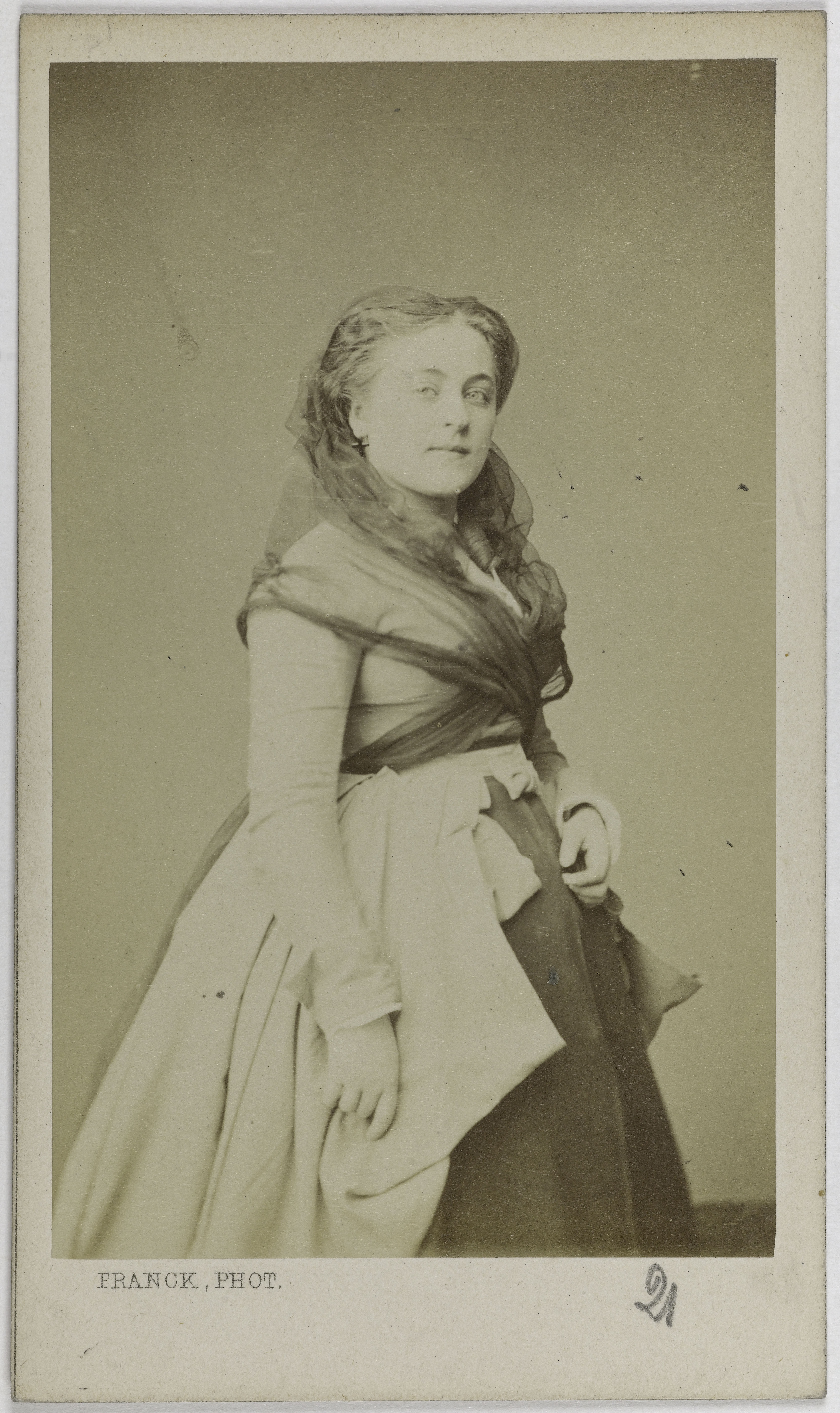 Franck, Portrait d'Adeline Blanche Pierson, (1842-1919), (actrice)