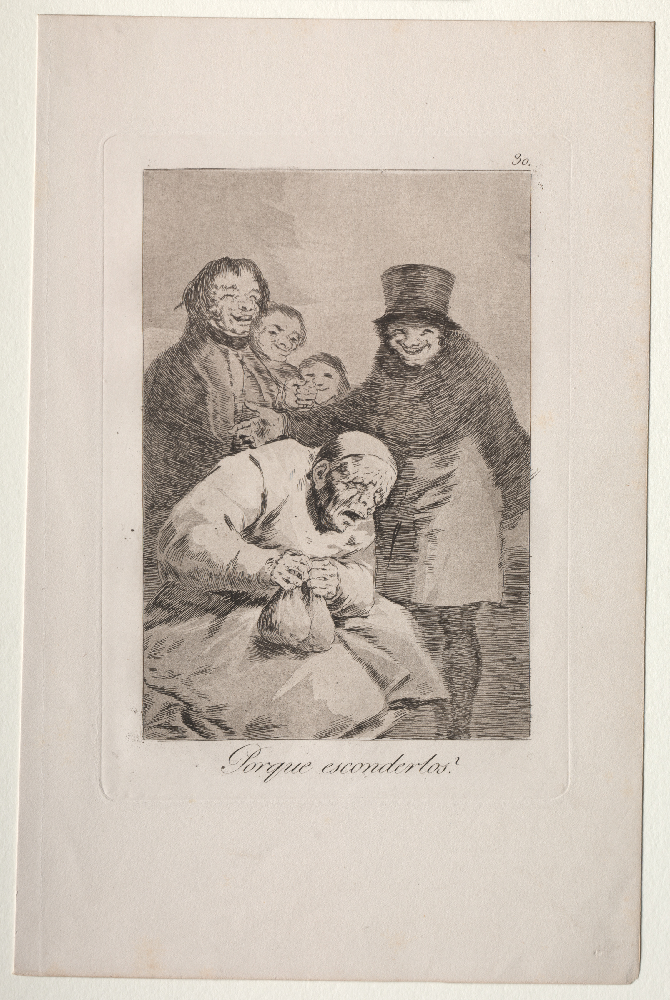 Francisco de Goya, Why Hide Them?, Plate 30