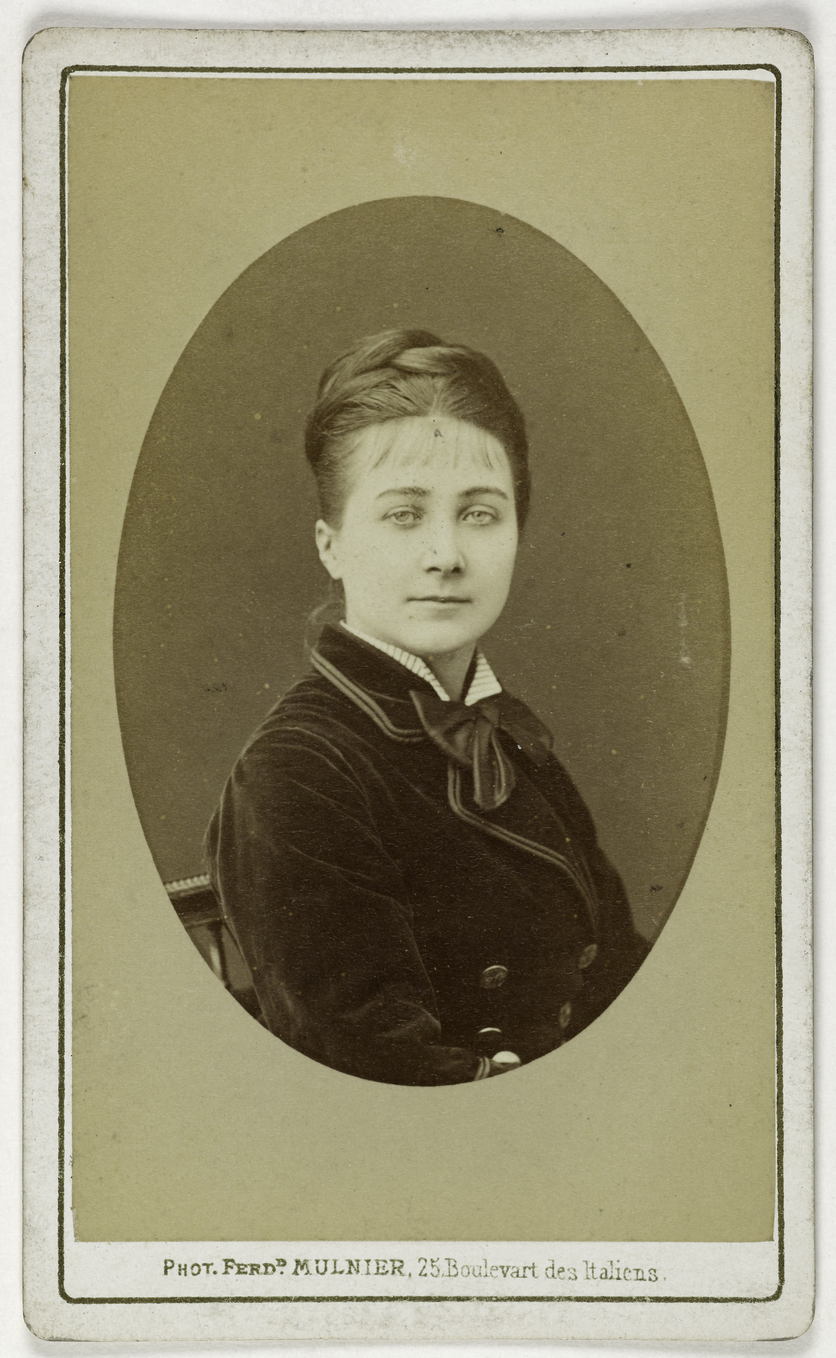 Ferdinand Mulnier, Portrait de Helmont, dite Marie (M. Hassenbut), actrice