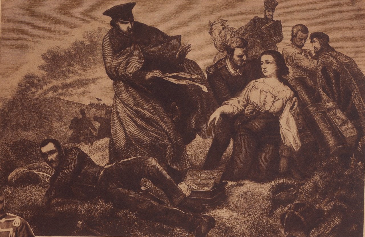 Unknown artist, Abbildung einer Druckgrafik, die Eleonore Prochaska zeigt