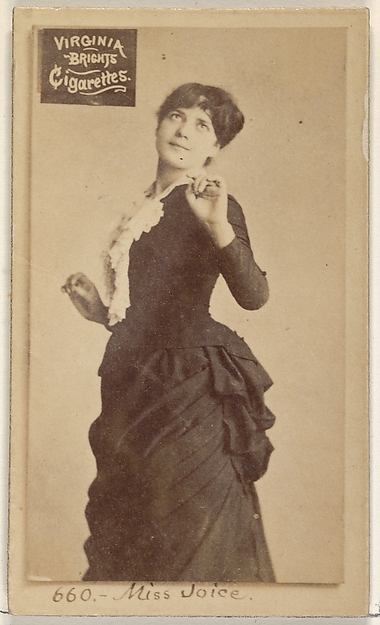Allen & Ginter, Card 660, Miss Joice, from the Actors and Actresses series (N45, Type 2) for Virginia Brights Cigarettes