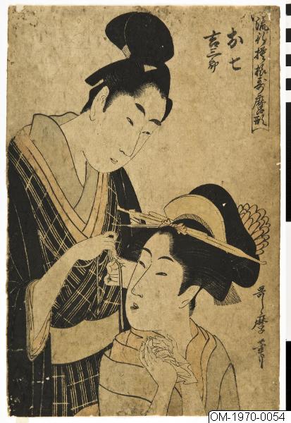 Kitagawa Utamaro, Träsnitt, Bildkonst, Print, Woodblock, Woodcut