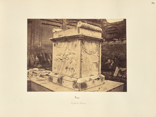 Giorgio Sommer, Pompei. Temple de Mercure