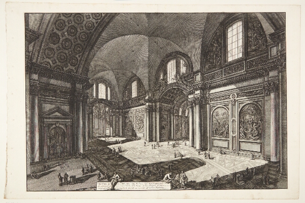 Giovanni Battista Piranesi, Det indre af kirken Santa Maria degli Angeli, beliggende i Diocletian's termer