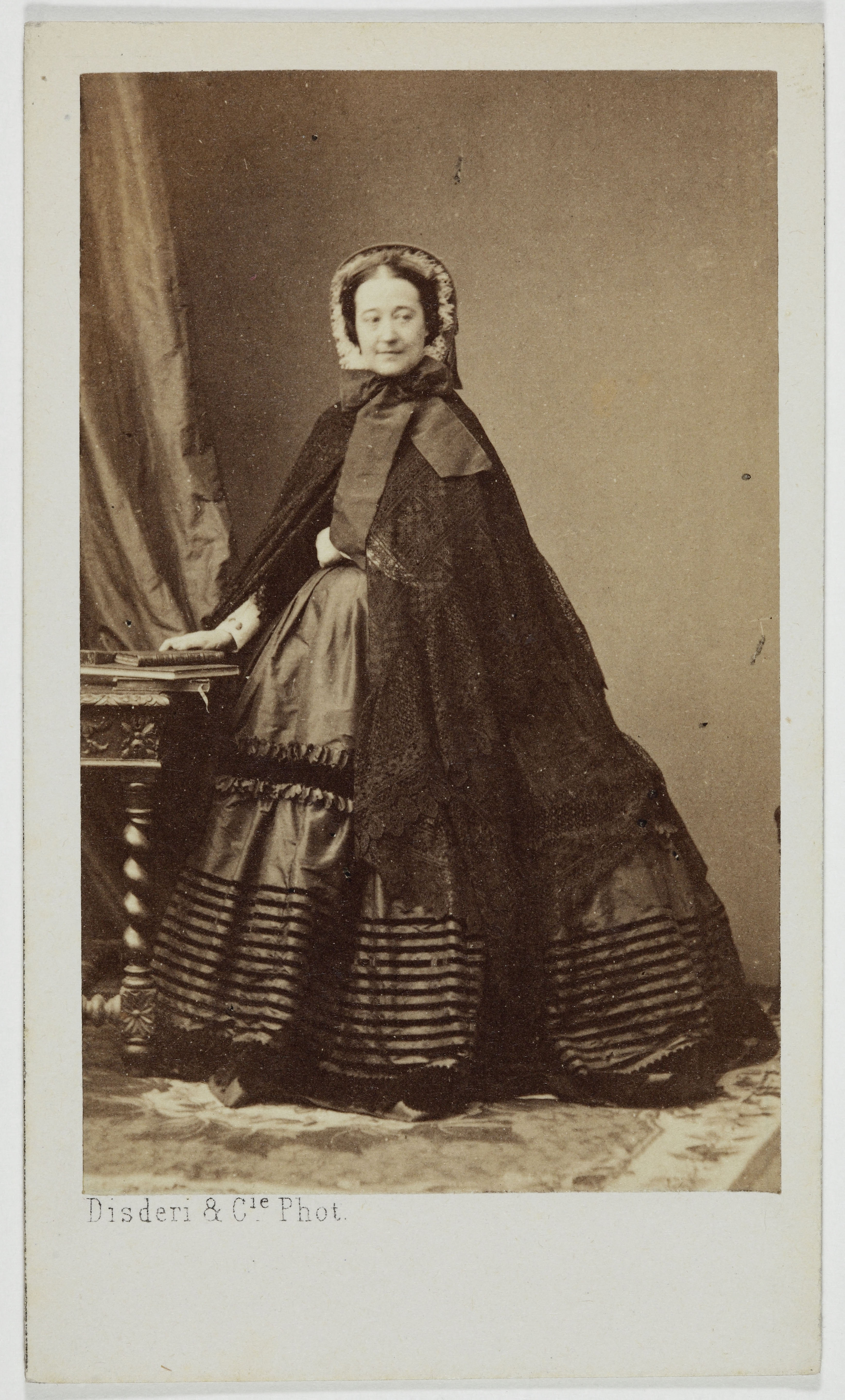 André-Adolphe-Eugène Disdéri, Portrait de la Duchesse d'Albe (née Maria Francesca de Teba), (1825-), (sœur ainée de l'Impératrice Eugènie)