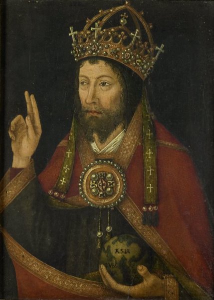anonymous, Christ as Salvator Mundi