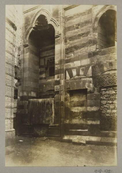 K.A.C. Creswell, Entrance portal of the mosque of Mamluk Amir Mughalbay Taz, Cairo