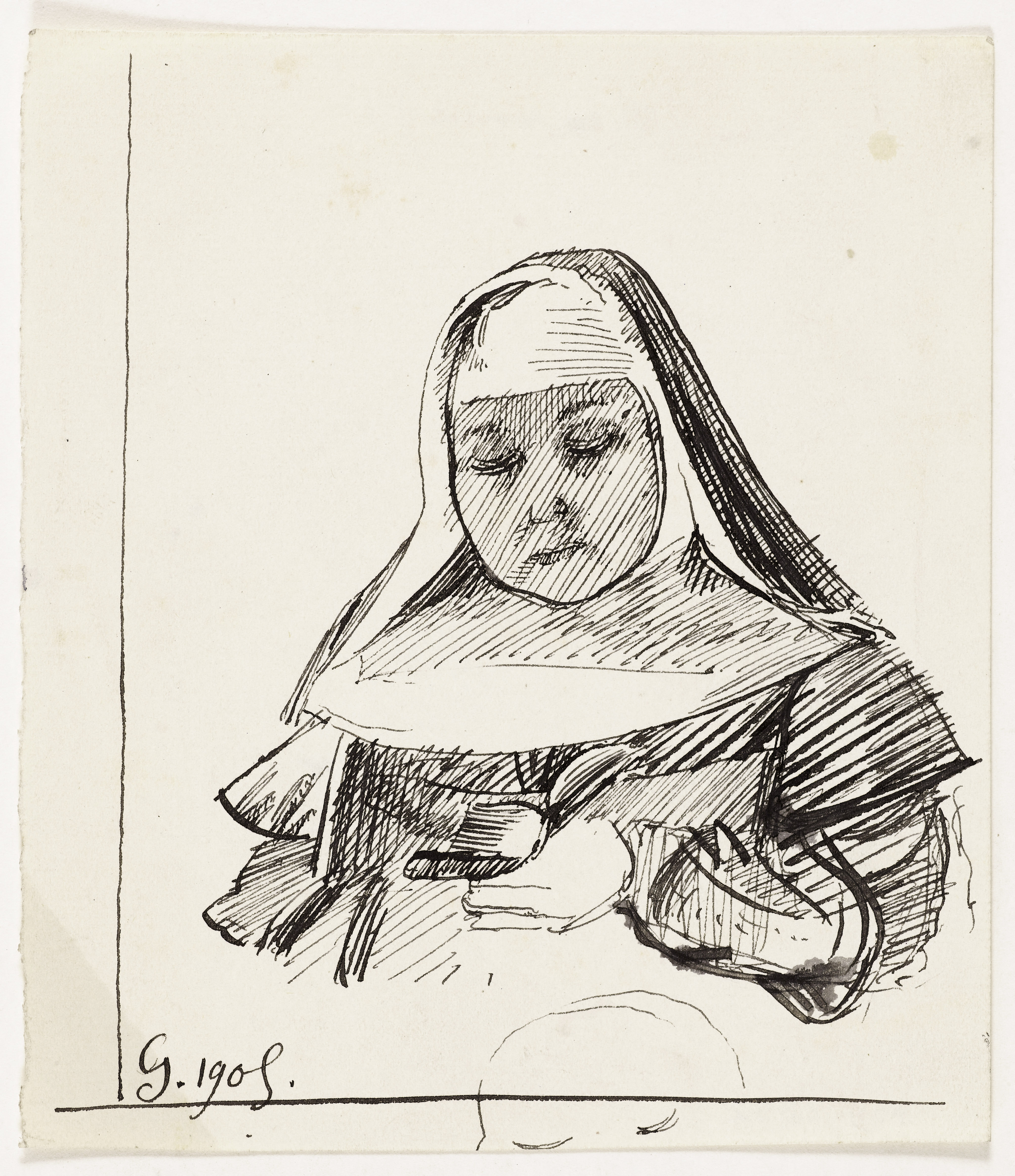 Arthur-Joseph Gueniot, Portrait d'une religieuse